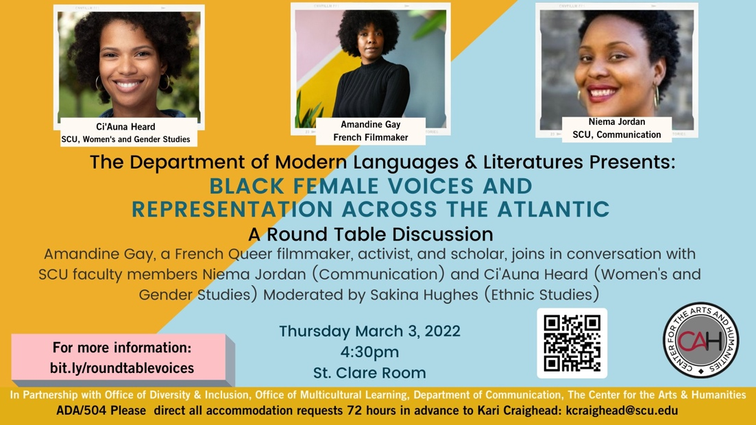 « Black Female Voices and Representation Across the Atlantic. »